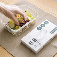 家の物语（KATEI STORY）日本加厚一次性手套餐饮卫食品龙虾透明塑料PE薄膜手套 100枚入
