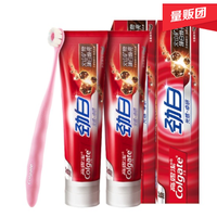 Colgate高露洁 花火 火山泥牙膏 120g*2支 + 蓬蓬牙刷