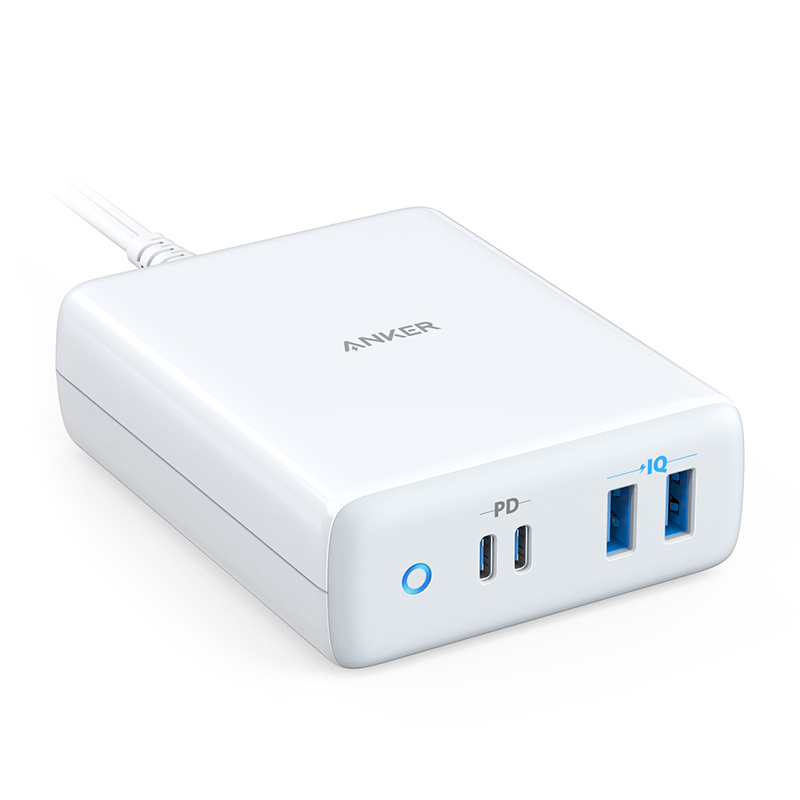 Anker 安克 A2041 手机笔记本多口充电器 双Type-C 双USB-A 100W 白色