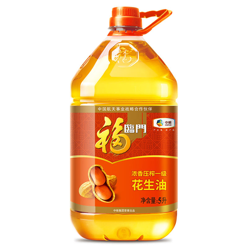 福临门 浓香压榨一级 花生油 5L