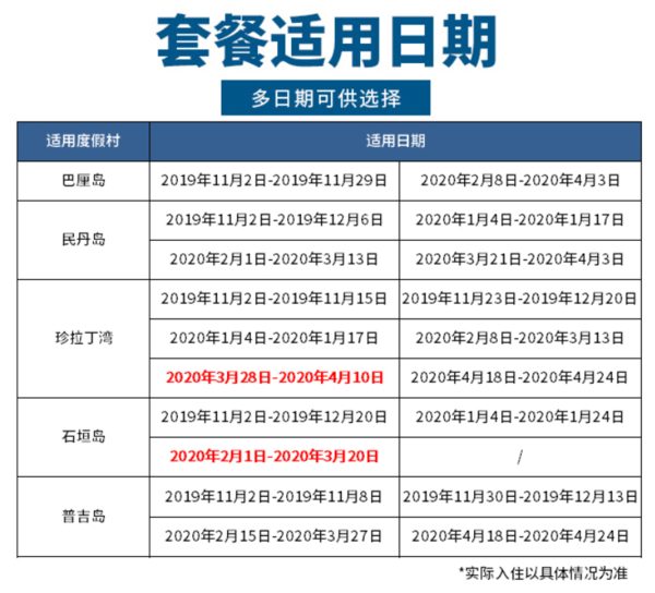 东南亚5家ClubMed度假村4晚套餐（普吉/石垣/珍拉丁湾/巴厘/民丹岛）