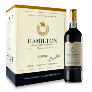 法国原瓶进口红酒整箱 汉密尔顿 骑士干红葡萄酒整箱特惠 750ml*6瓶