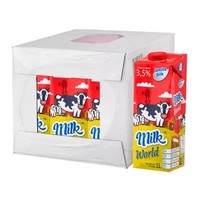 white silk 怀丝  全脂纯牛奶（常温奶） 1L*12盒 *2件 +凑单品