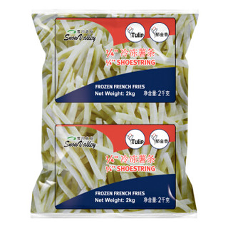 雪川食品 郁金香冷冻薯条 1/4细薯条 2kg 