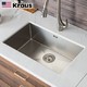 美国克劳思（KRAUS）304不锈钢家用厨房手工水槽单槽水池洗碗槽洗菜盆台下盆 *2件