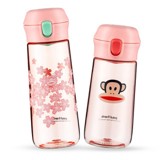 Paul Frank 大嘴猴 便携女塑料运动水壶 (湖水蓝、470ML、Tritan)