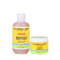 21日0点双十一预售：CALIFORNIA BABY 加州宝宝 面霜57g+沐浴露二合一251ml