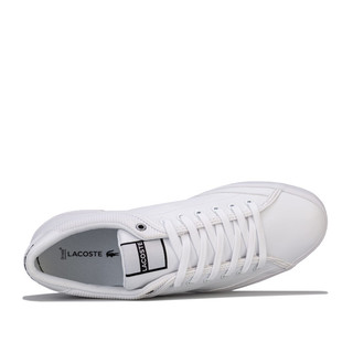 LACOSTE 拉科斯特 Angha 418系列系带平底男士休闲鞋板鞋 White UK11 