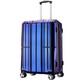 爱华仕PC拉杆箱6176 时尚万向轮行李箱 飞机轮旅行箱商务出差托运箱 20英寸蓝紫变色 *2件