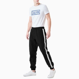 Calvin Klein Jeans 卡尔文·克莱恩·牛仔 J313149 男装修身条纹休闲裤 黑色 L