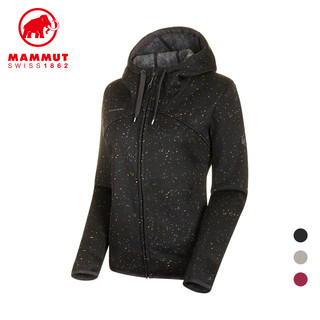 MAMMUT 猛犸象 女士秋冬新品保暖印花时尚连帽抓绒夹克1014-01390