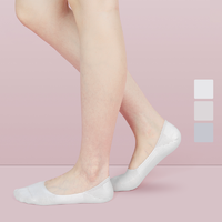 3双装 女式基础纯色抑菌隐形袜