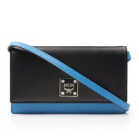 MCM 拼接款翻盖小方包