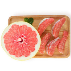 京觅 精选特级三红蜜柚 红心柚子4粒装 净重约5-6kg *3件