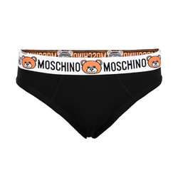 Moschino 莫斯奇诺 男士棉质纯色小熊图案三角裤内裤