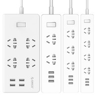 Orico/奥睿科插座USB排插接拖板插线板插板面板多孔带线充电插板