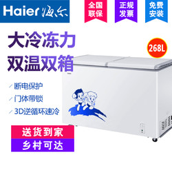 海尔冷柜家用商用冷藏冷冻冰柜冷柜省电