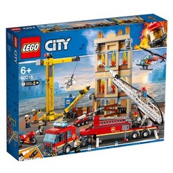 乐高（LEGO）警察城市男孩积木玩具 60216 城市消防救援队