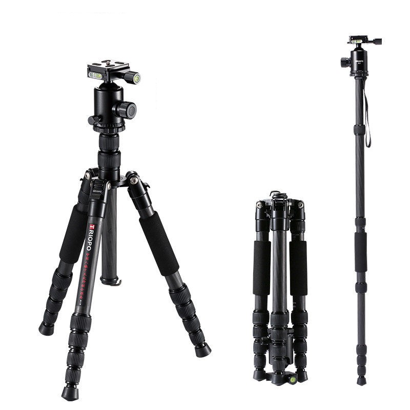 TRIOPO 捷宝 853 PRO 反折碳纤维三脚架 黑色