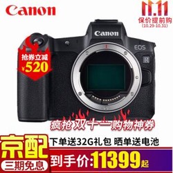 佳能（Canon）EOS R 全画幅专业微单数码相机 佳能全画幅专微 单机身（不含镜头） 官方标配