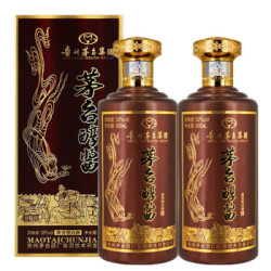 茅台 醇酱封藏N10白酒 53度酱香型500ml 两瓶酱色装 *2件