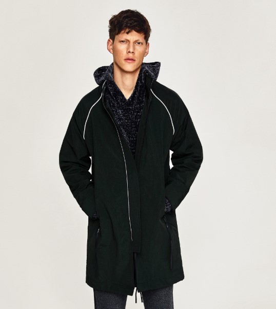 urban revivo mv01s1dn2000 男士中长款风衣外套