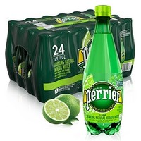  Perrier 巴黎水 天然气泡矿泉水 青柠味 500ml*24瓶