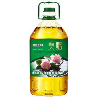 美临山茶橄榄食用植物调和油4L添加18%特级初榨橄榄油升级新品 *2件+凑单品