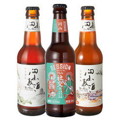 问山啤酒 三口味混合（橘香小麦+社交IPA+小麦博克） 330ml*6瓶 礼盒装 *2件