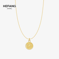 HEFANG Jewelry/何方珠宝 星座金币项链   925纯银女款chic锁骨链 天蝎座