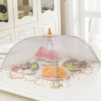 奕然 遮菜罩家用可折叠盖剩饭菜桌罩子防苍蝇餐桌罩时尚防尘食物罩菜伞