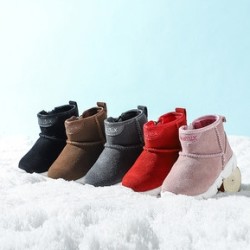 Teenmix 天美意 儿童反绒雪地靴