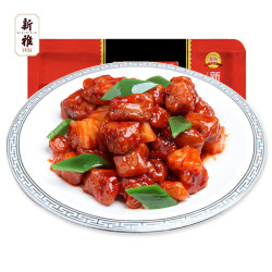 新雅粤菜馆糖醋咕咾肉225g速冻食品半成品方便菜肴咕噜肉半熟料理5件