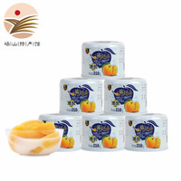 爱斯曼水果罐头 酸奶西米露黄桃橘子桔子菠萝芦荟椰果多种口味 酸奶黄桃210g*6罐