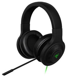 雷蛇(Razer)北海巨妖黑色2019新款清凉凝胶耳罩女生可爱电竞游戏耳麦电脑手机通用有线头戴式耳 标准版黑色