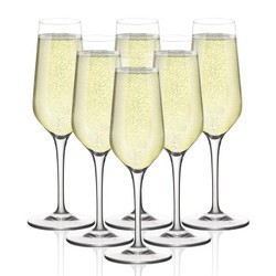 BORMIOLI ROCCO 波米欧利 伊莱特 水晶玻璃香槟杯 230ml*6只 +凑单品