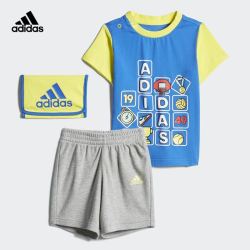 阿迪达斯官网adidas IB CD TEE SET婴童装训练短袖针织套装DZ2411