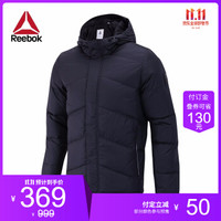 Reebok锐步官方 DOWN JACKET 男子秋冬加厚保暖羽绒服 INS44 FR3622_黑色 A/L