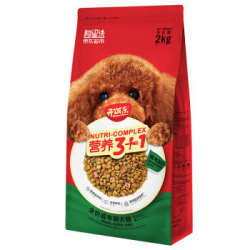 开饭乐宠物狗粮  小型犬大型犬通用成犬粮2KG 营养3+1皮毛加分