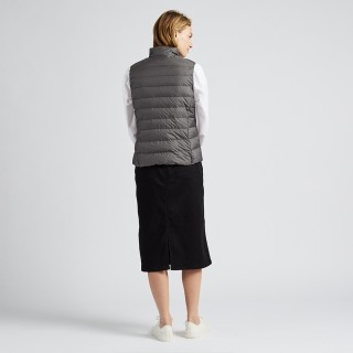 UNIQLO 优衣库 419775 女士轻型羽绒背心 灰色 155/80A/S