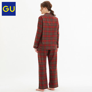 GU 极优 女装法兰绒睡衣 家居服套装