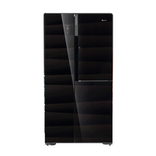 韩电（KEG）大容量双开门十字对开门法式多门冷冻冷藏节能超薄电冰箱 BCD-489WCP4镜面银