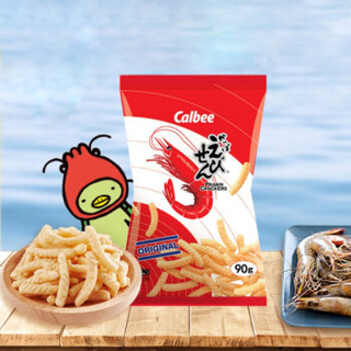 Calbee 卡乐比 河童虾条90g*3包