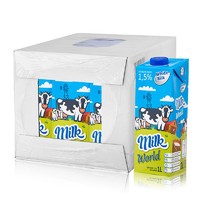 限上海、重庆、浙江、福建： white silk 怀丝 低脂牛奶 1L*12盒 *2件