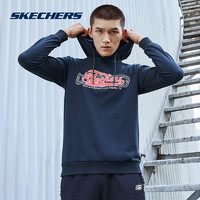 Skechers斯凯奇男子LOGO印花连帽套头衫运动休闲卫衣L419M046 *2件