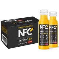 农夫山泉 100%NFC橙汁 300ml*24瓶 *2件