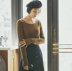 UNIQLO 优衣库 U系列 420988 女士圆领针织衫