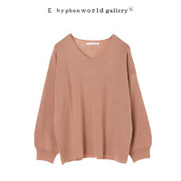 E hyphen world gallery 2B93L2C0420 女士V领针织衫