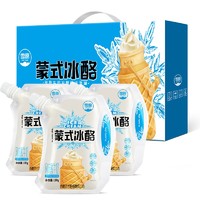 京东PLUS会员：低温酸奶组合（雪原蒙氏冰酪180g*12袋+兰格格黑酸奶200g*3瓶） *4件