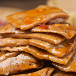 自贡冷吃千叶豆腐皮豆干四川特产网红零食办公旅游休闲零食一袋100g